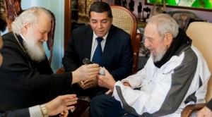 Fidel Castro and His Holiness Kirill.